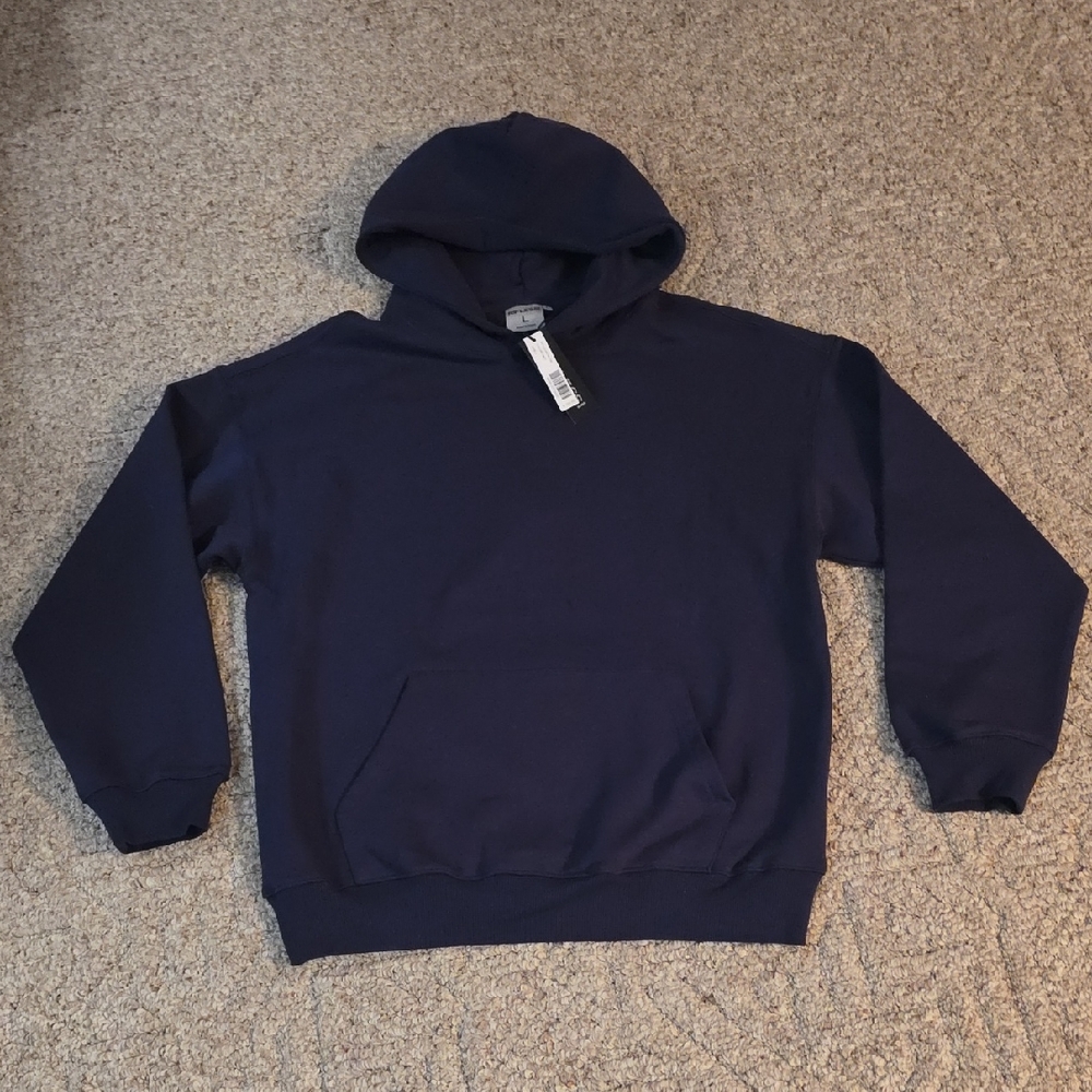 Riflessi Navy Hoodie Unisex Large NWT